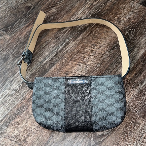 Michael Kors Black and Silver Monogram Bag main image 5